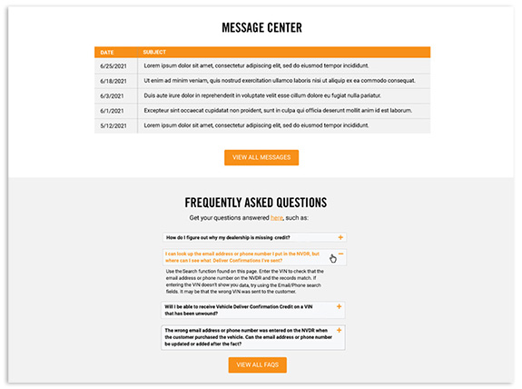 channel incentive message center on laptop